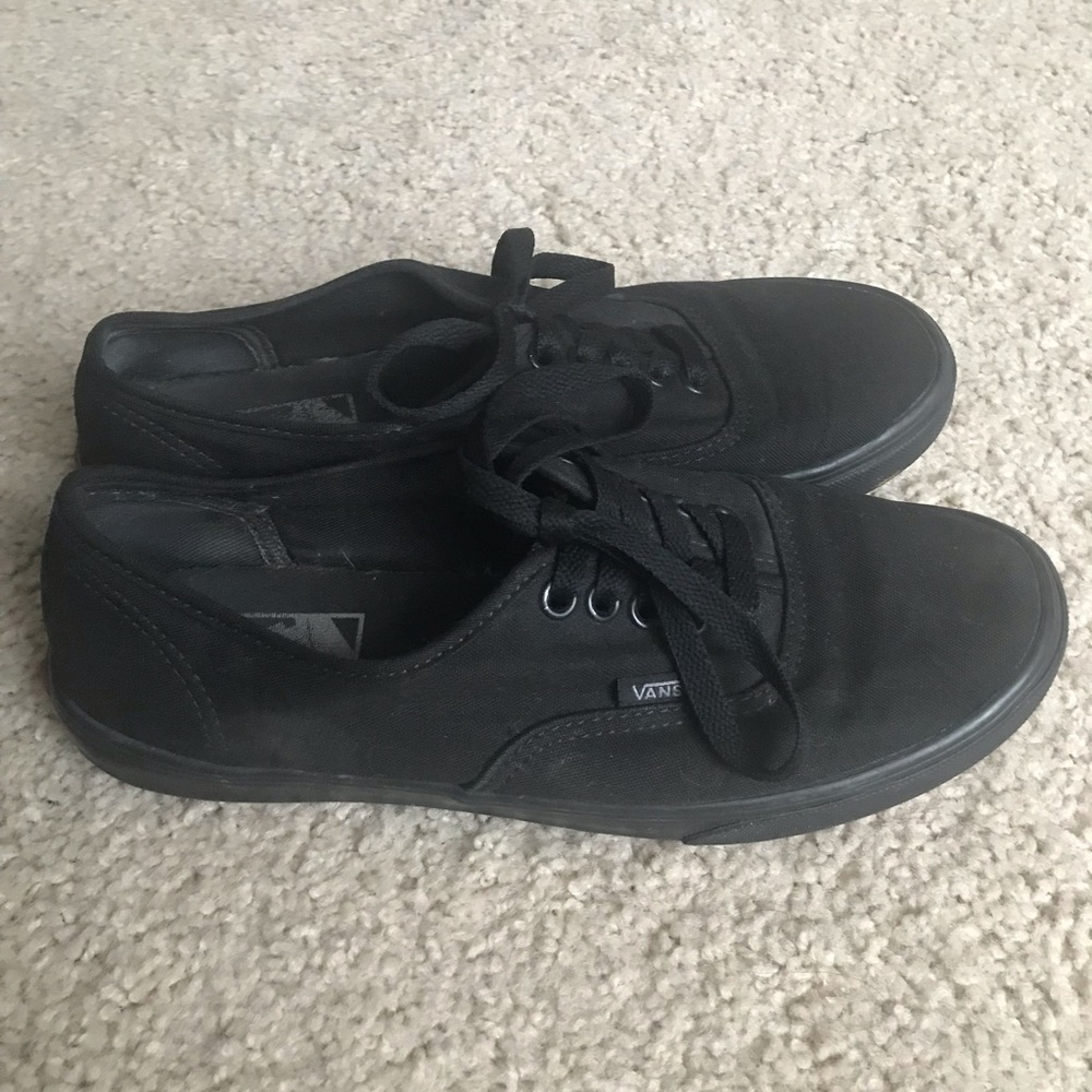Black Authentic Vans